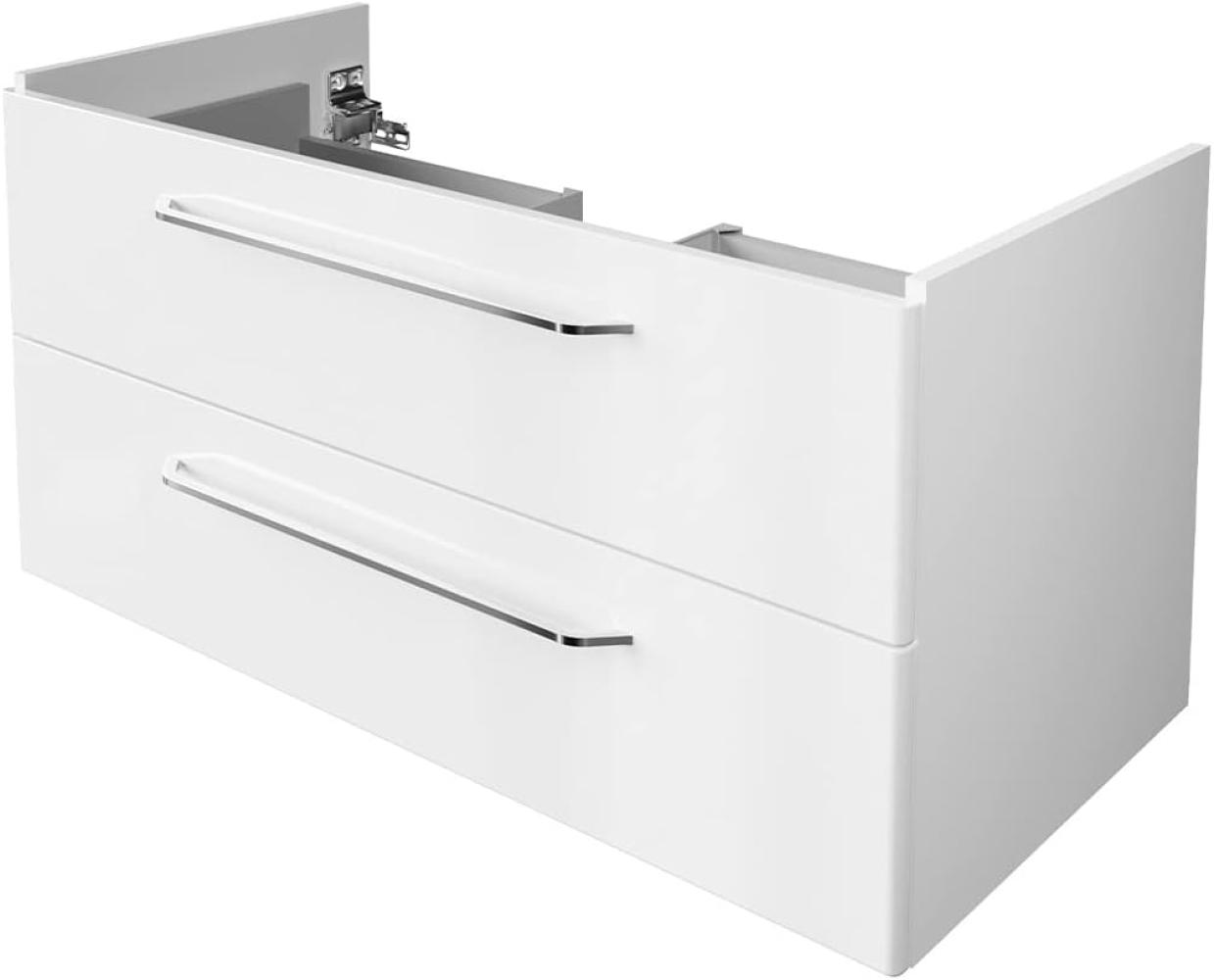 Fackelmann MILANO Waschbeckenunterschrank 100 cm, Weiß Bild 1