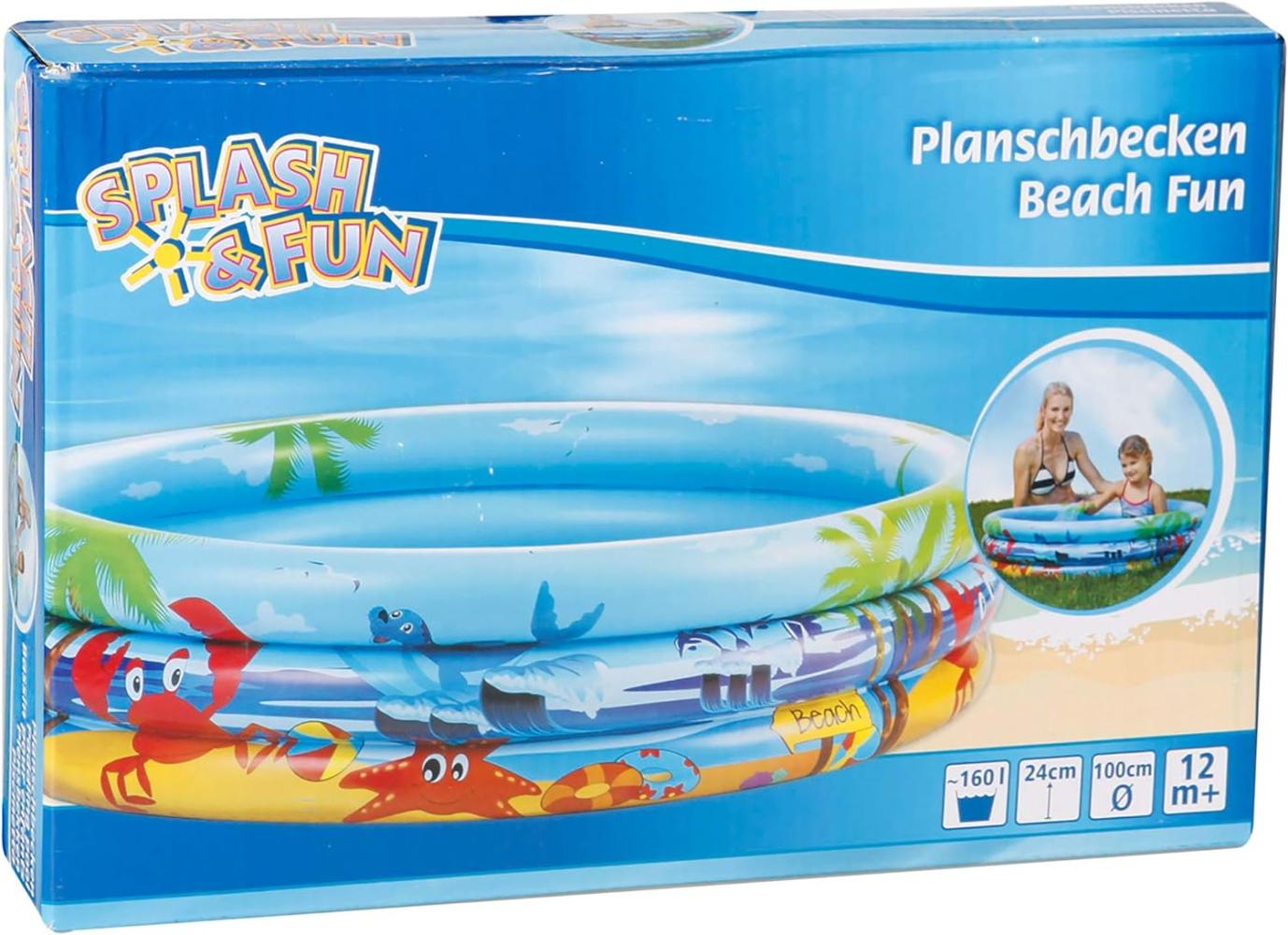 Splash & Fun Planschbecken Beach 100 cm Bild 1