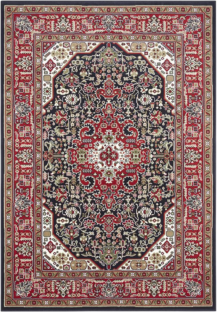Orientalischer Kurzflor Teppich Skazar Isfahan Navy - 200x290x0,9cm Bild 1