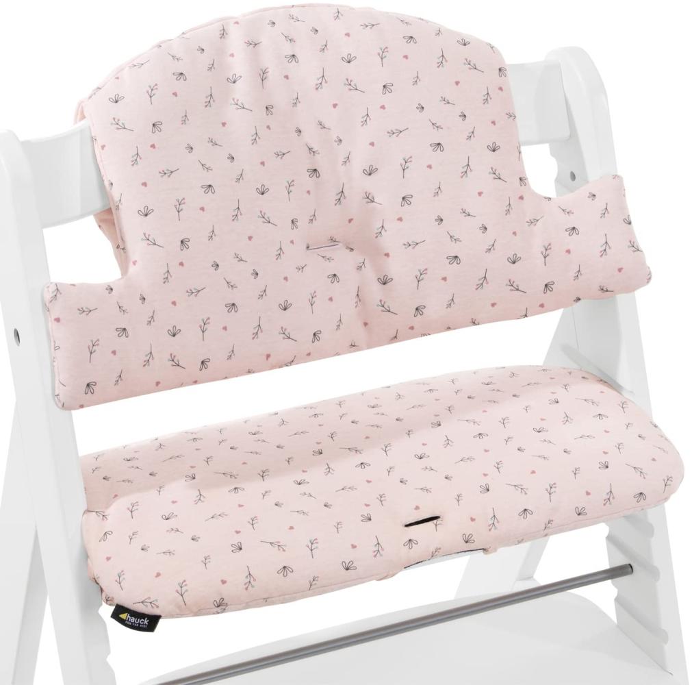 Hauck Highchair Pad Select Hochstuhlkissen Pink Baumwolle Muster Traditioneller Hochstuhl 5-Punkt Bild 1
