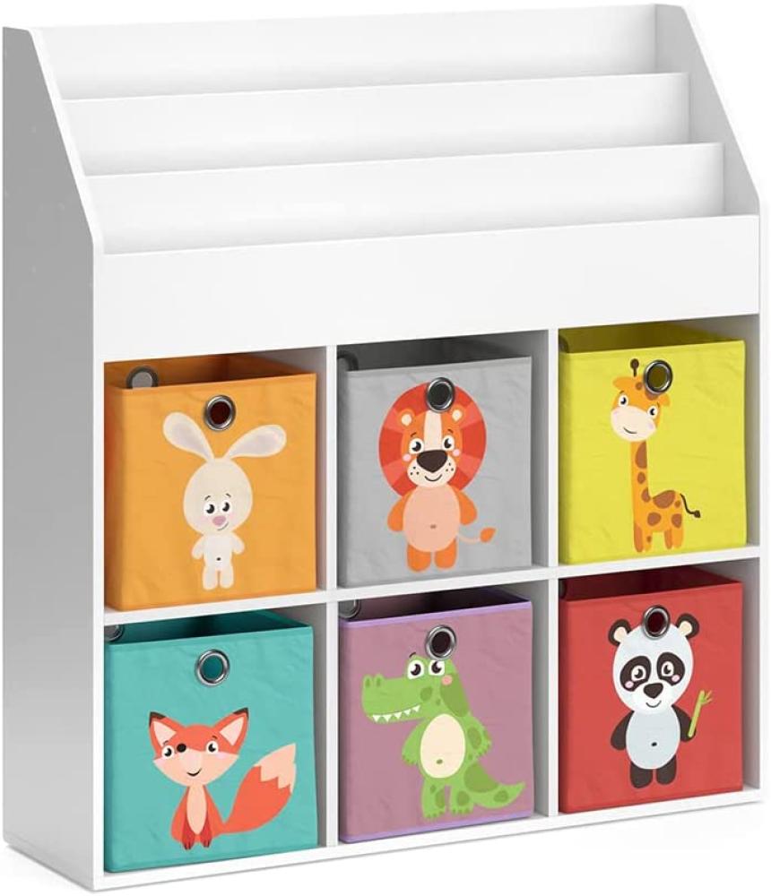 Vicco Kinderregal Bücherregal Aufbewahrungsregal Luigi Spielzeugablage Faltbox Bild 1