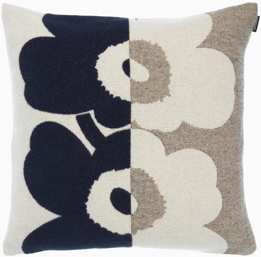 Kissenhülle Suur Unikko - beige/gold/blau, 50 x 50cm by marimekko Bild 1