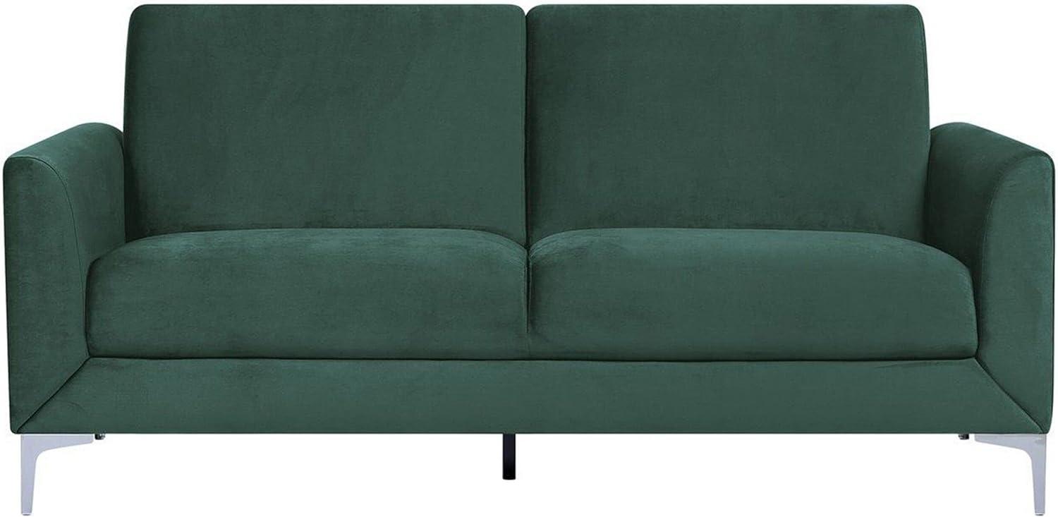 3-Sitzer Sofa Samtstoff grün FENES Bild 1