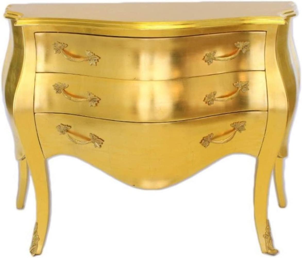 Casa Padrino Barock Kommode Gold 100 cm - Antik Stil Möbel Wohnzimmer Bild 1