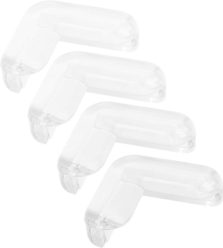 4x mumbi Kantenschutz Eckschutz für Kleinkinder transparent mit Klebefolie eckig Bild 1