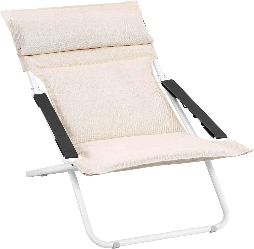 Lafuma Liegestuhl BAYANNE Deck Chair Hedona Argile (beige) Bild 1