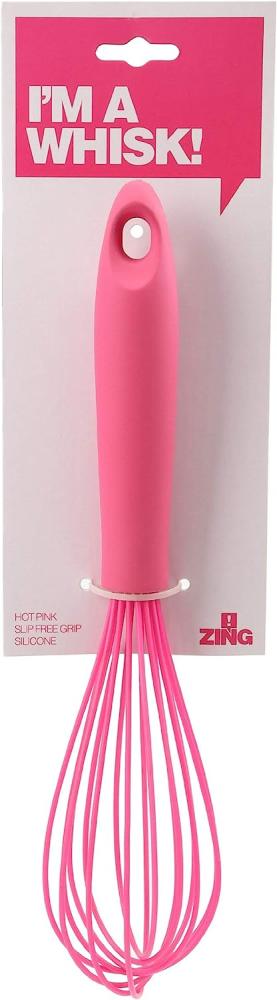 Premier Housewares Zing Schneebesen aus Silikon 30,4 cm, knallpink Bild 1