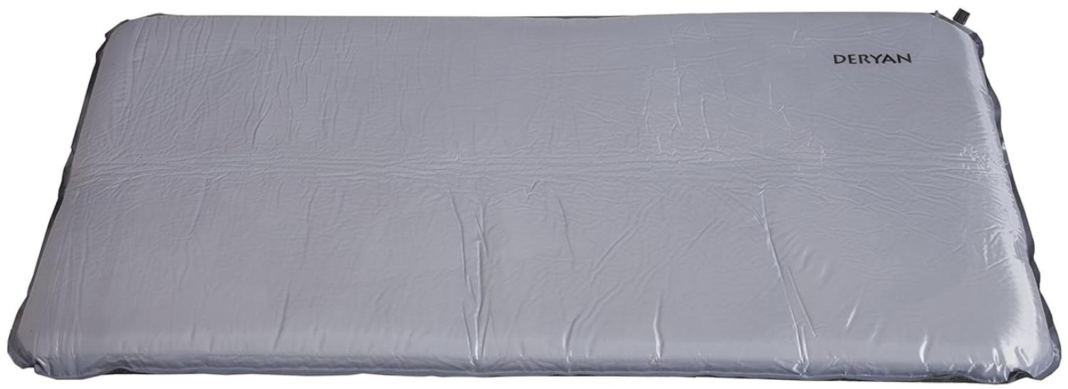 Deryan Selbstaufblasbare Campingbettmatratze - Grey - Unterstützt Ihr Kind - 120x60 cm - Kompakt, Comfortabel und Faltbar - Nur 1 kg - Waschbare Oeko-Tex-zertifizierte Baumwolle Bild 1