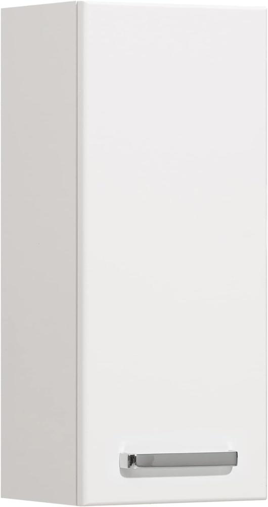 Pelipal Badezimmer Hängeschrank Quickset 354 in Weiß Seidenglanz/Weiß Miniperl, 25 cm breit | Bad Wandschrank mit 1 Tür und 2 Einlegeböden Bild 1
