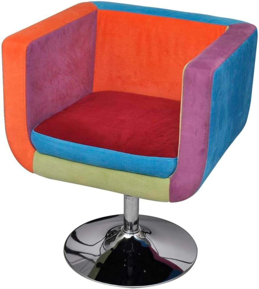 vidaXL Würfel-Sessel mit Patchwork-Design Stoff Bild 1