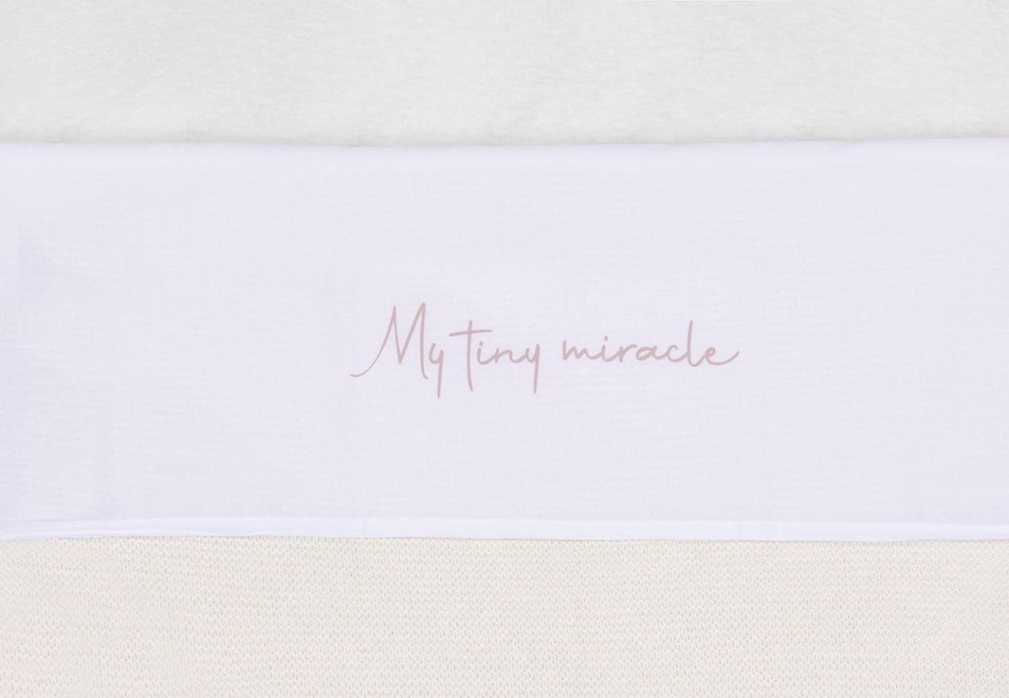 Jollein 008-524-67059 Kinderbettlaken My Tiny Miracle rosa (120x150 cm) Bild 1