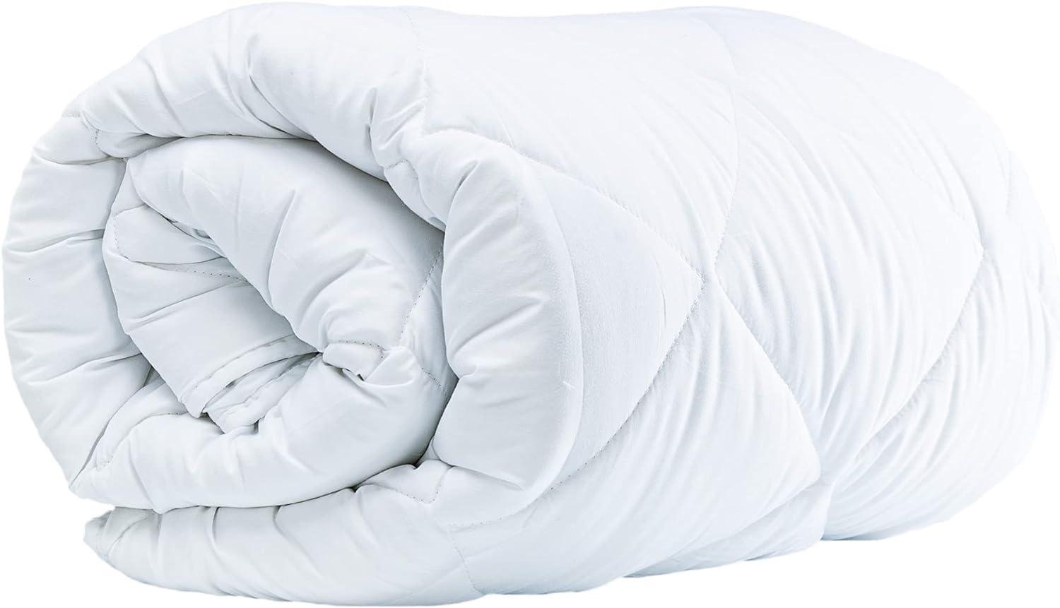 Komfortec Winterdecke 240x220 cm, warme Bettdecke für Winter, Decke Antiallergisch Blanket für 2 Personen, Weiß Bild 1