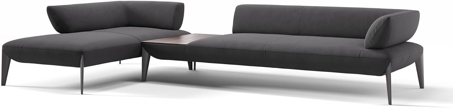 Sofanella Ecksofa ALMERIA Stoffgarnitur Sofalandschaft Couch in Lila M: 360 Breite x 97 Tiefe Bild 1
