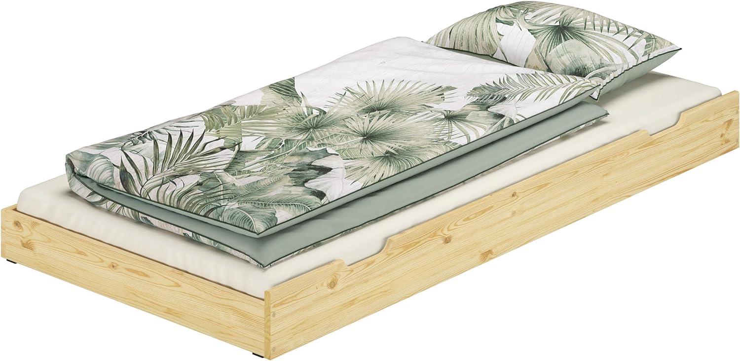 Erst-Holz Bettkasten als Zusatzbett für unsere Etagenbetten 80x180 - inkl. Matratze - 90.10-S17M Bild 1