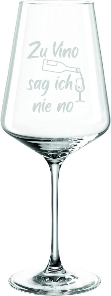 Leonardo Puccini Weinglas 560ml mit Gravur Zu Vino sag ich nie no - für Rot- & Weisswein – lustige Geschenkidee für Geburtstag, Frauen, Männer, Freundin/Freund & Weinliebhaber (Zu Vino) Bild 1