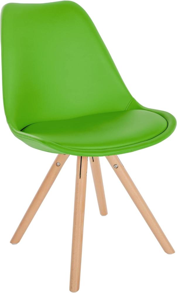 Stuhl Sofia Kunstleder Rund (Farbe: hellgrün) Bild 1