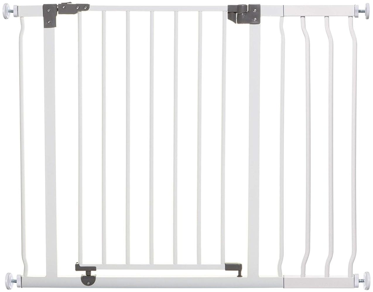 Dreambaby G9501 Liberty Treppenschutzgitter / Türschutzgitter-Set - 1 Gitter + 1 Verlängerung (passend 75cm-100cm) weiß Bild 1