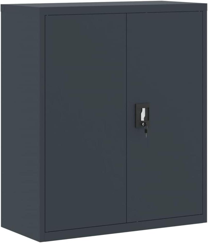 Aktenschrank Anthrazit 90x40x105 cm Stahl 339739 Bild 1