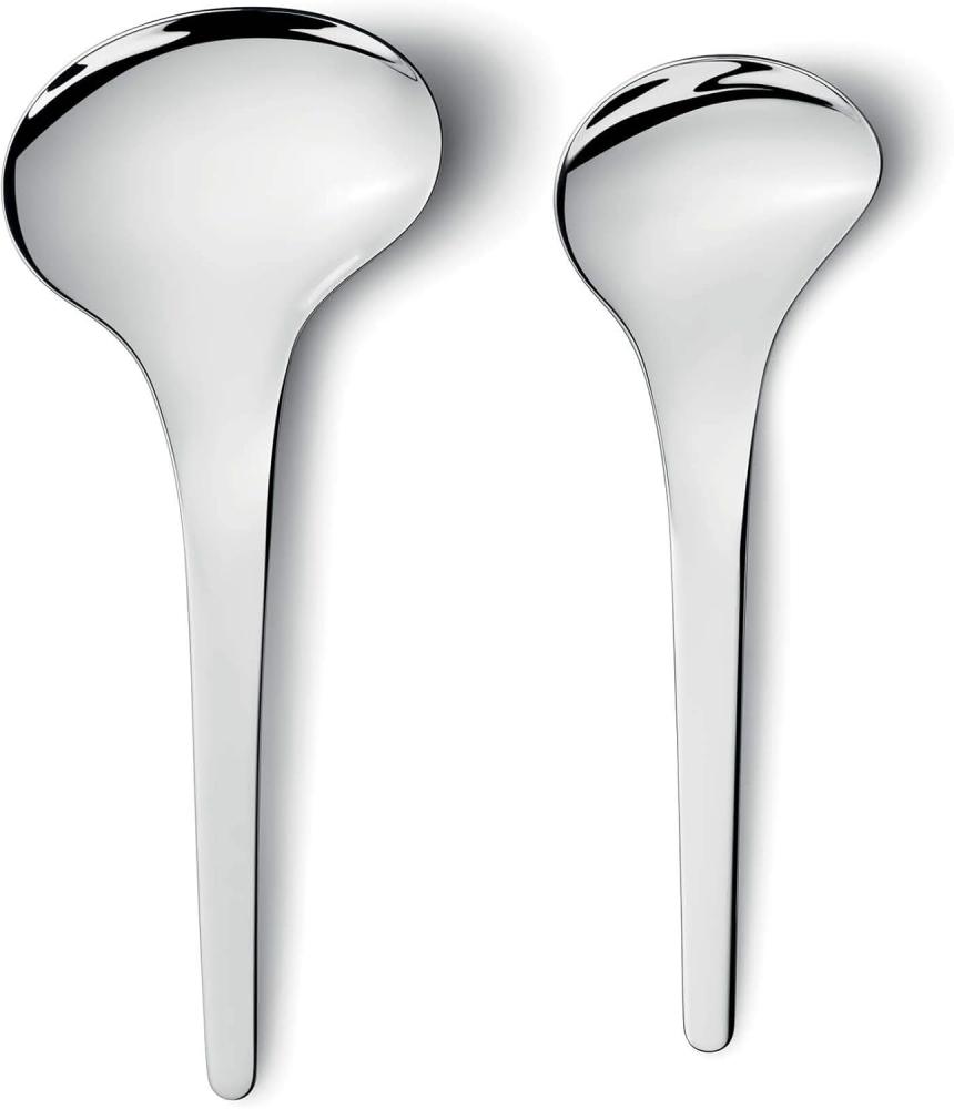 Georg Jensen GJ 116788 Servierlöffel Set aus 2 Stück, Edelstahl, stainless steel, 25,1 x 15,2 x 3,8 cm Bild 1