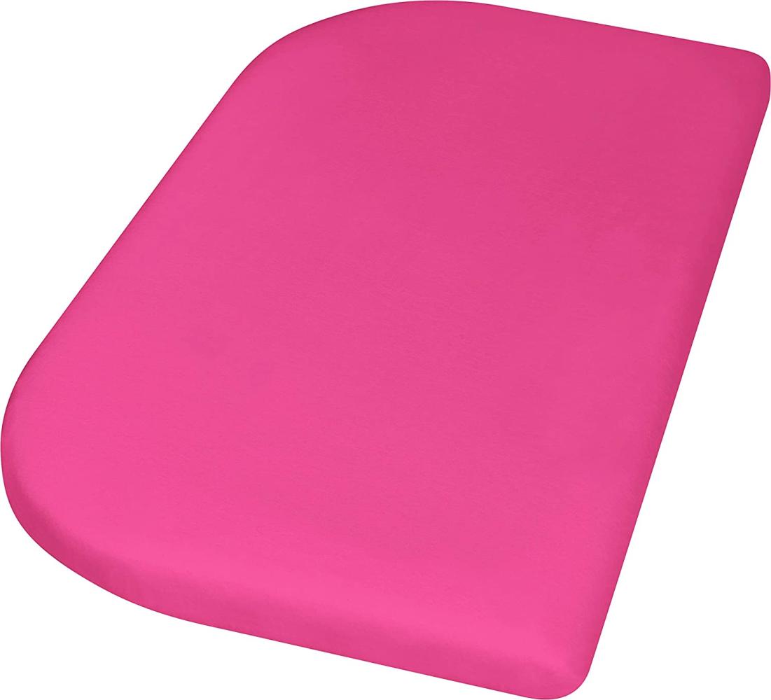 Playshoes Spannbetttuch Baumwolle für Seitenbett 89 x 51 cm rosa Bild 1