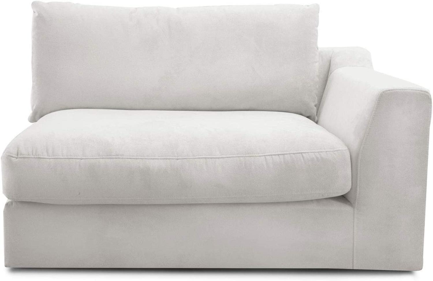 CAVADORE Sofa-Modul "Fiona"mit Armteil rechts / individuell kombinierbar als Ecksofa, Big Sofa oder Wohnlandschaft / 138 x 90 x 112 / Webstoff beige Bild 1