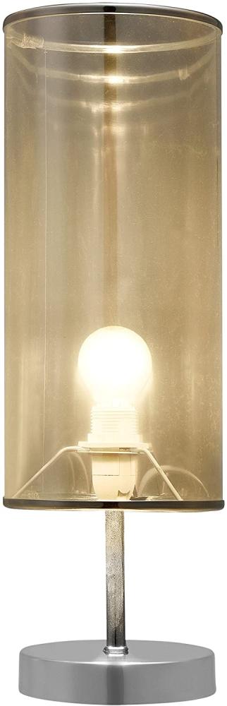 Tischleuchte Gloss 1x E14 Ø 13,5 x 44 cm Spiegelfolie Chromfarben lux. pro Bild 1