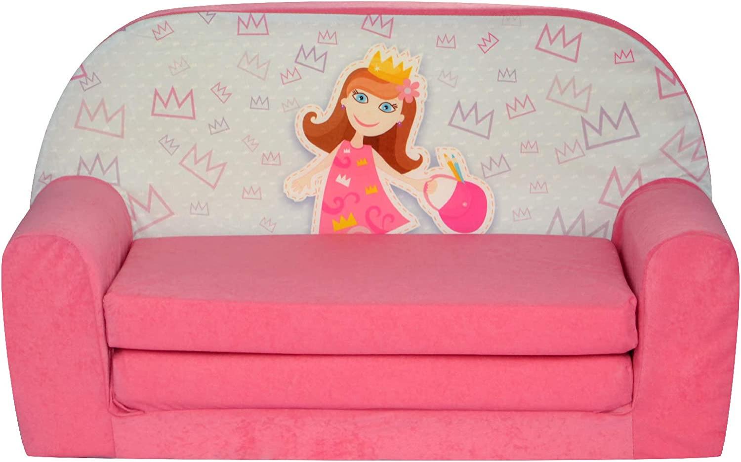 FORTISLINE 'Prinzessin' Kindersofa Mini zum Aufklappen Bild 1