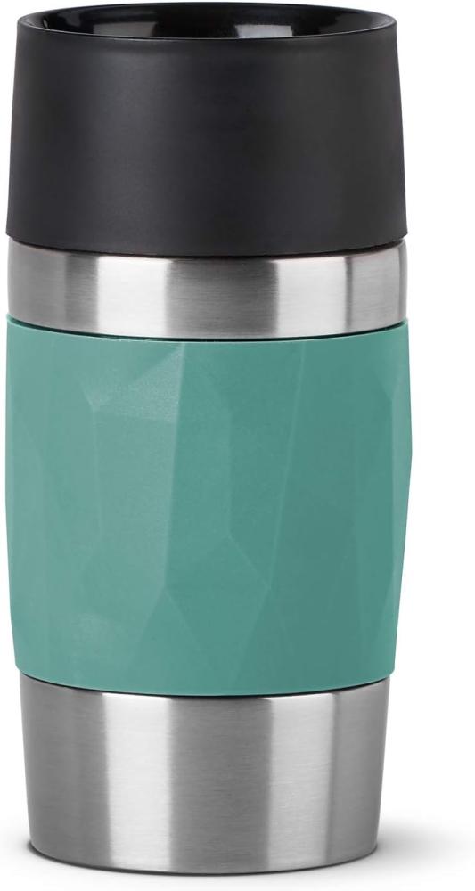 EMSA 'Travel Mug Compact' Thermobecher, Edelstahl, grün, 300 ml Bild 1