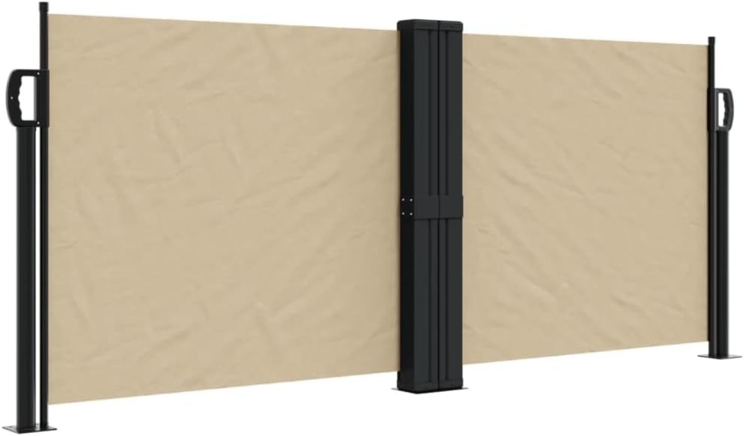 Seitenmarkise Ausziehbar Beige 100x600 cm 4004585 Bild 1