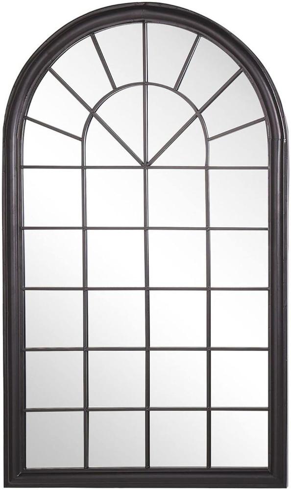 Wandspiegel schwarz Fensteroptik 77 x 130 cm TREVOL Bild 1