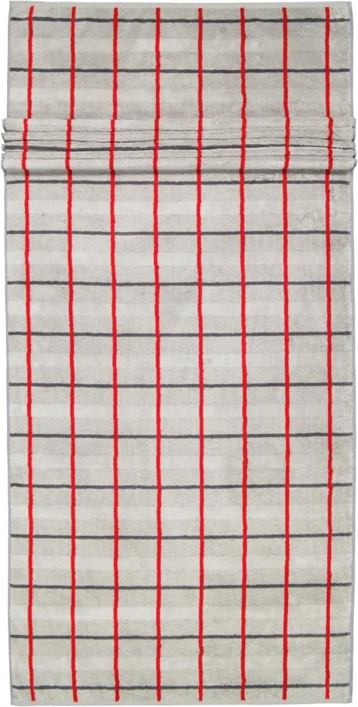 Cawö Handtücher Noblesse Square Karo 1079 | Saunatuch 80x200 cm | rot Bild 1