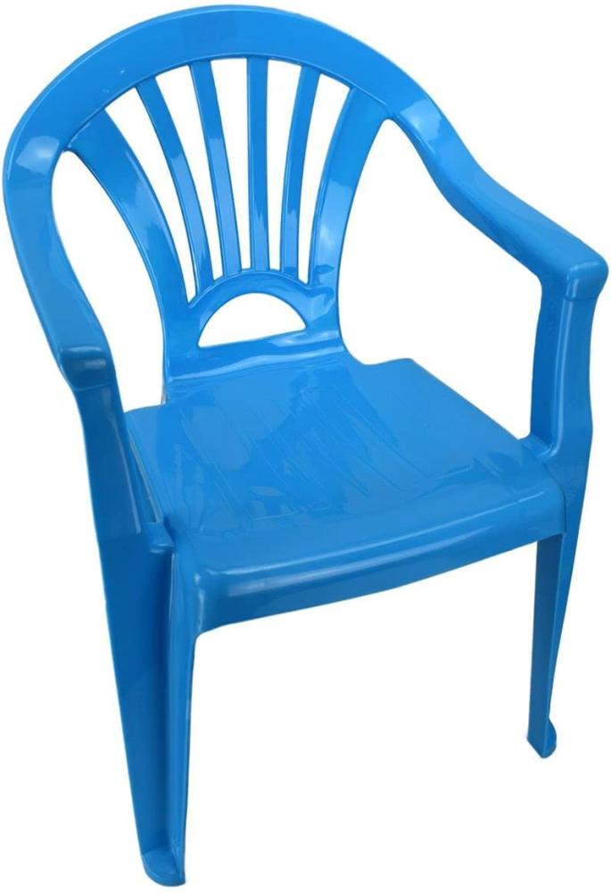 Kinderstuhl Gartenstuhl Stuhl für Kinder in blau, grün, orange oder pink Garten blau Bild 1
