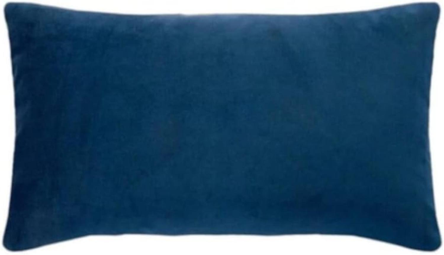 pad Kissenhülle Samt Elegance Marine Blau (25x50cm) 10127-K80-2550 Bild 1