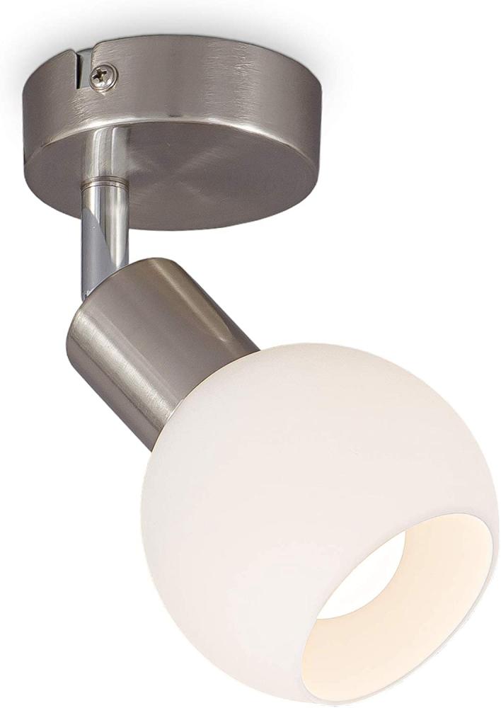 LED Deckenspot schwenkbar Glasschirm Wandleuchte 3. 000K E14 5W Spot-Lampe Flur Bild 1