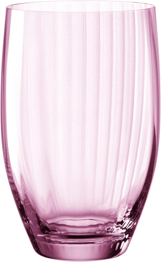 Leonardo Trinkglas Poesia, Wasserglas, Saftglas, Glas, Kristallglas, Rose, 460 ml, 022379 Bild 1