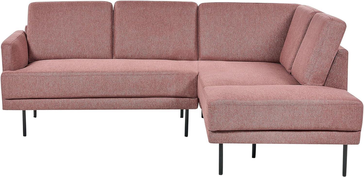 4-Sitzer Ecksofa rosa-braun linksseitig BREDA Bild 1