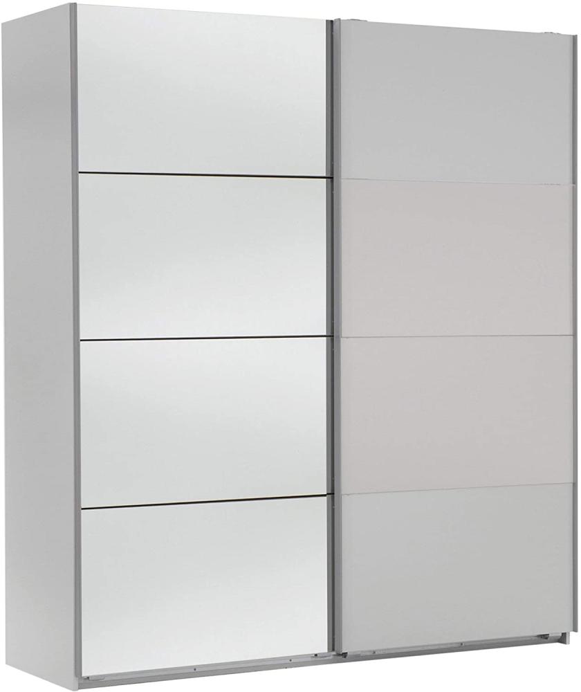 Wimex Kleiderschrank/ Schwebetürenschrank Easy A Plus, (B/H/T) 135 x 210 x 65 cm, Weiß/ Absetzung Spiegel Bild 1