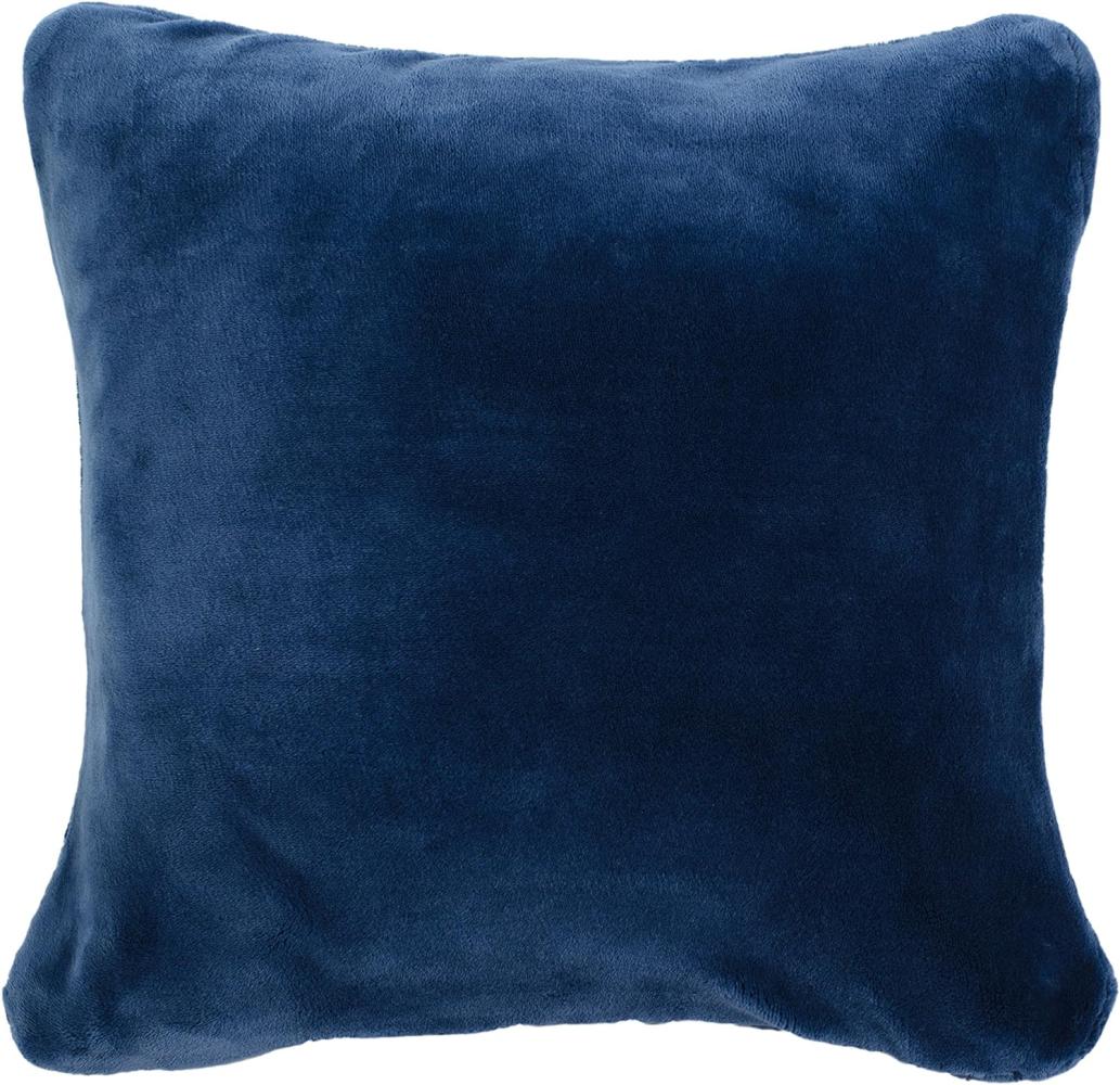 Gözze - Premium Cashmere-Feeling Kissenbezüge, 500 g/m², 50 x 50 cm - Blau Bild 1