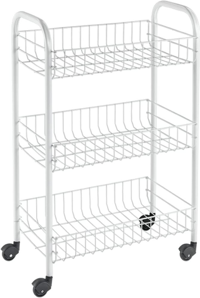 METALTEX 340633014 SIENA Allzweckwagen mit 3 Etagen / Rollregal, Höhe 63 cm Bild 1