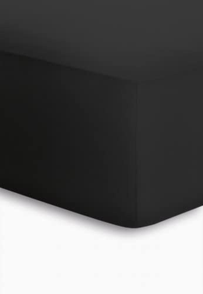 schlafgut Jersey-Elasthan Boxspring Spannbetttuch, Baumwoll-Mischgewebe, schwarz, 220 x 100 cm Bild 1