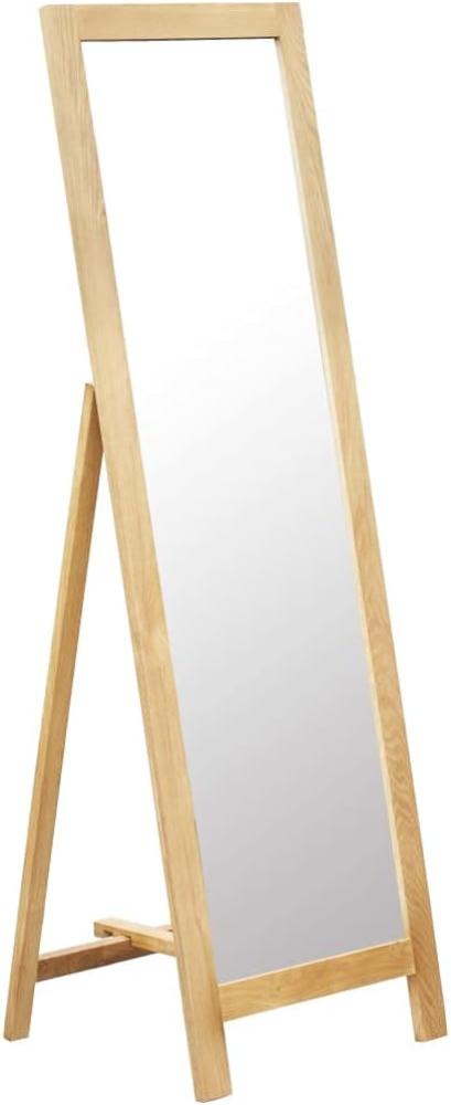 vidaXL Standspiegel 48 x 46,5 x 150 cm Massivholz Eiche Bild 1