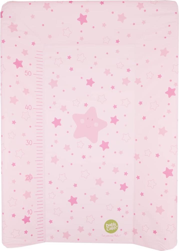 Babycalin Wickelauflage, luxuriös, mit Sternen, Beige, 50 x 70 cm, mit aufgedruckter Messleiste Bild 1