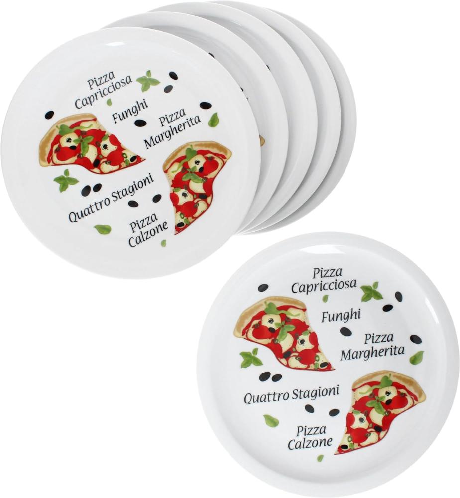 6er Set Variazione Pizzateller Ø30,5cm XL-Teller Pizza-Dekor Platte Bild 1