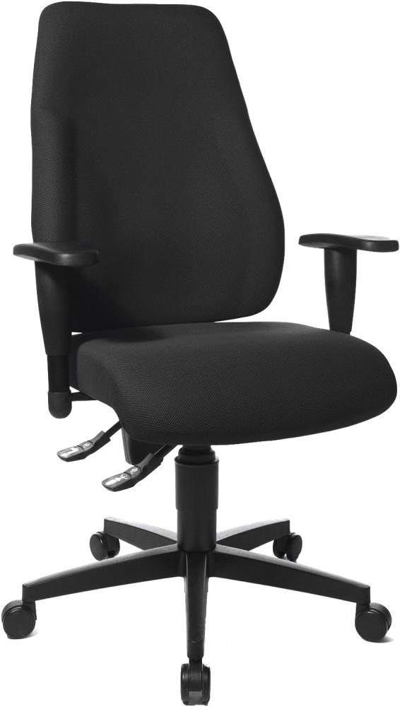 Topstar LT0BK BC0 Bürostuhl Lady Sitness schwarz mit höhenverstellbaren Armlehnen Bild 1