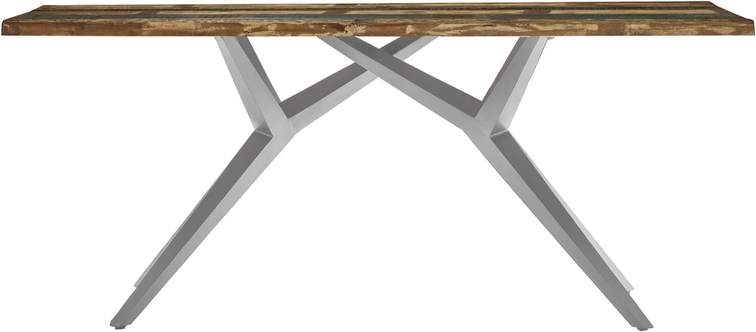 Esstisch 240x100 Altholz bunt Metall Holztisch Speisetisch Küchentisch Tisch Bild 1