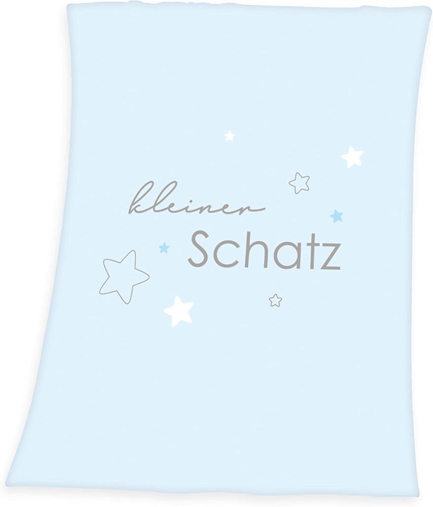 \"Baby Decke Flauschdecke Kleiner Schatz, blau, Herding, 75 x 100 cm\" Bild 1