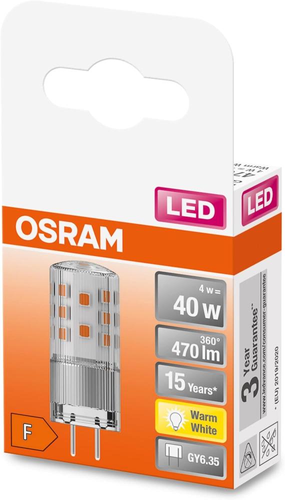 OSRAM LED Star PIN 40, LED-Pinlampe für GY6. 35 Sockel, Warmweiß (2700K), 470 Lumen, Ersatz für herkömmliche 40W-Glühbirnen, 1er-Pack Bild 1