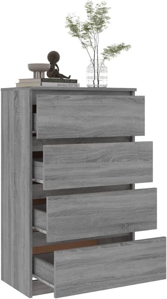 vidaXL Sideboard, Sonoma, Holzwerkstoff, Grau, 98,5 x 35 x 60 cm Bild 1