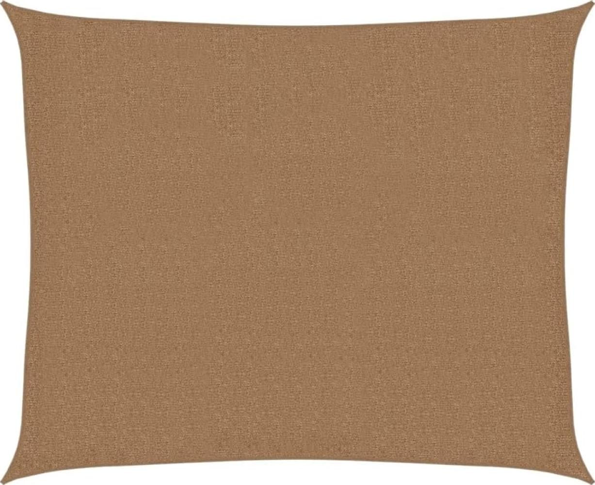 vidaXL Sonnensegel 160 g/m² Taupe 2,5x3 m HDPE Bild 1