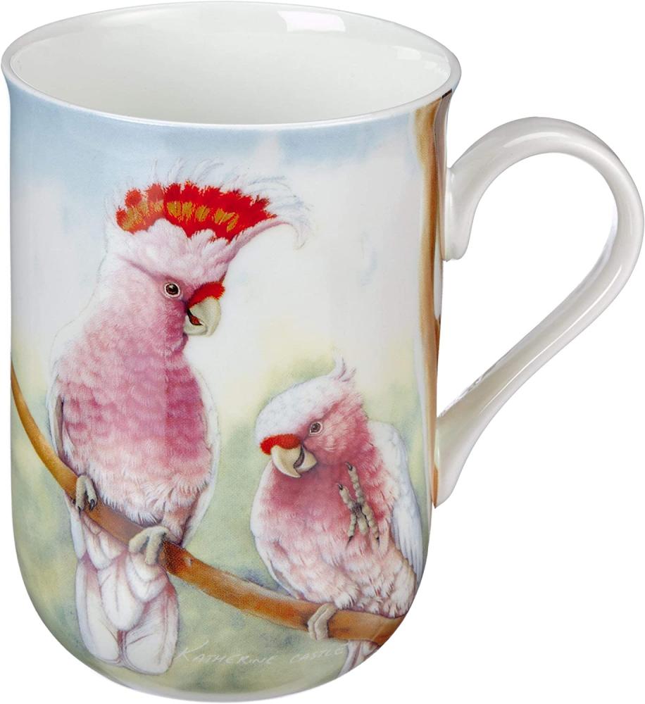 Becher 330 ml COCKATOOS Birds of Australia / Maxwell & Williams / Bone China / Katherine Castle / Kaffeebecher / Pott Bild 1